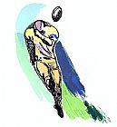 Leroy Neiman Kicker painting